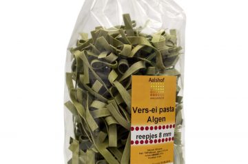 Ei pasta van Aalshof met algen voor toegevoegde smaak en nutrienten.